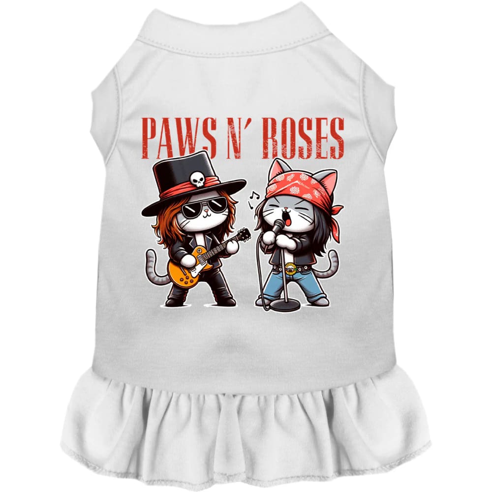 Paws N’ Roses Pet Dress - Screen Print Dog Dresses