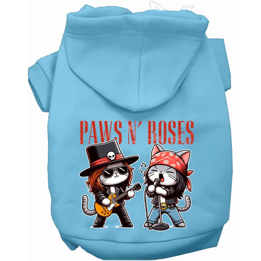 Paws N’ Roses Pet Hoodie - Screen Print Hoodies