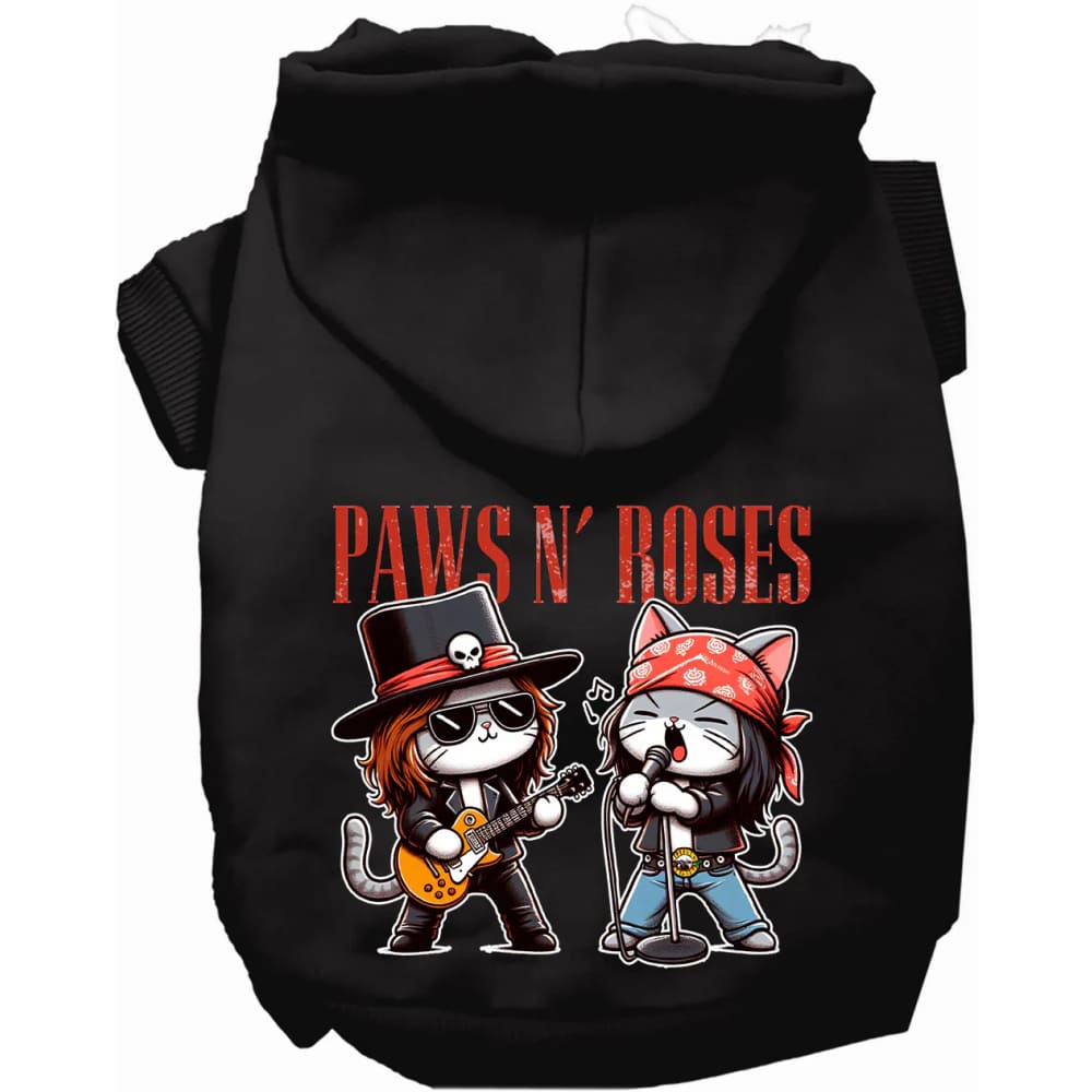 Paws N’ Roses Pet Hoodie - Screen Print Hoodies