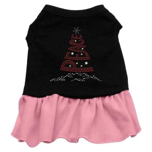 Peace Tree Rhinestone Pet Dress - Screen Print Dog Dresses