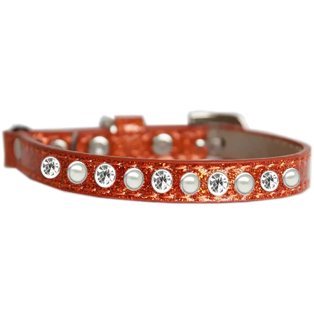 Pearl And Clear Jewel Ice Cream Cat Safety Collar - Cat