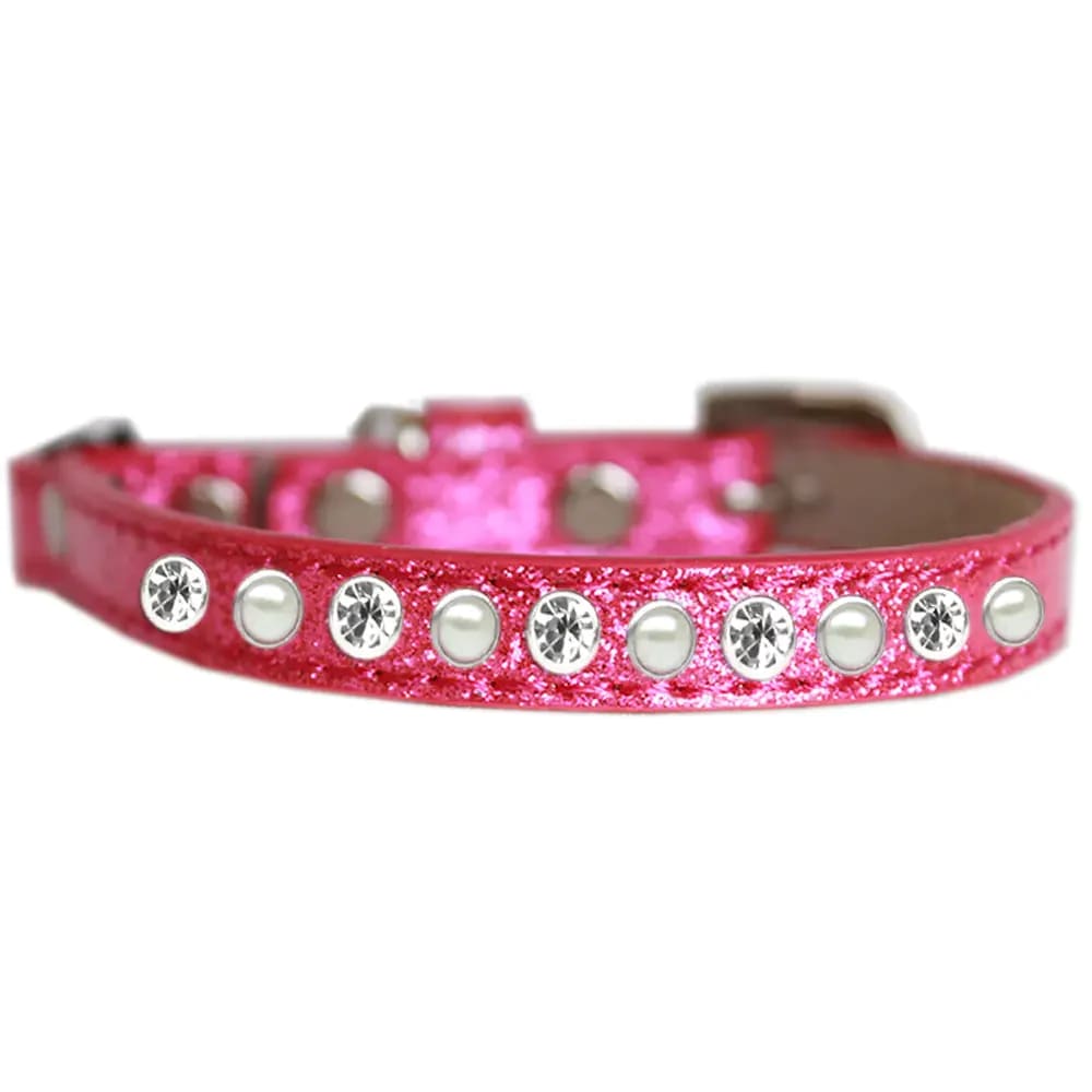 Pearl And Clear Jewel Ice Cream Cat Safety Collar - Cat