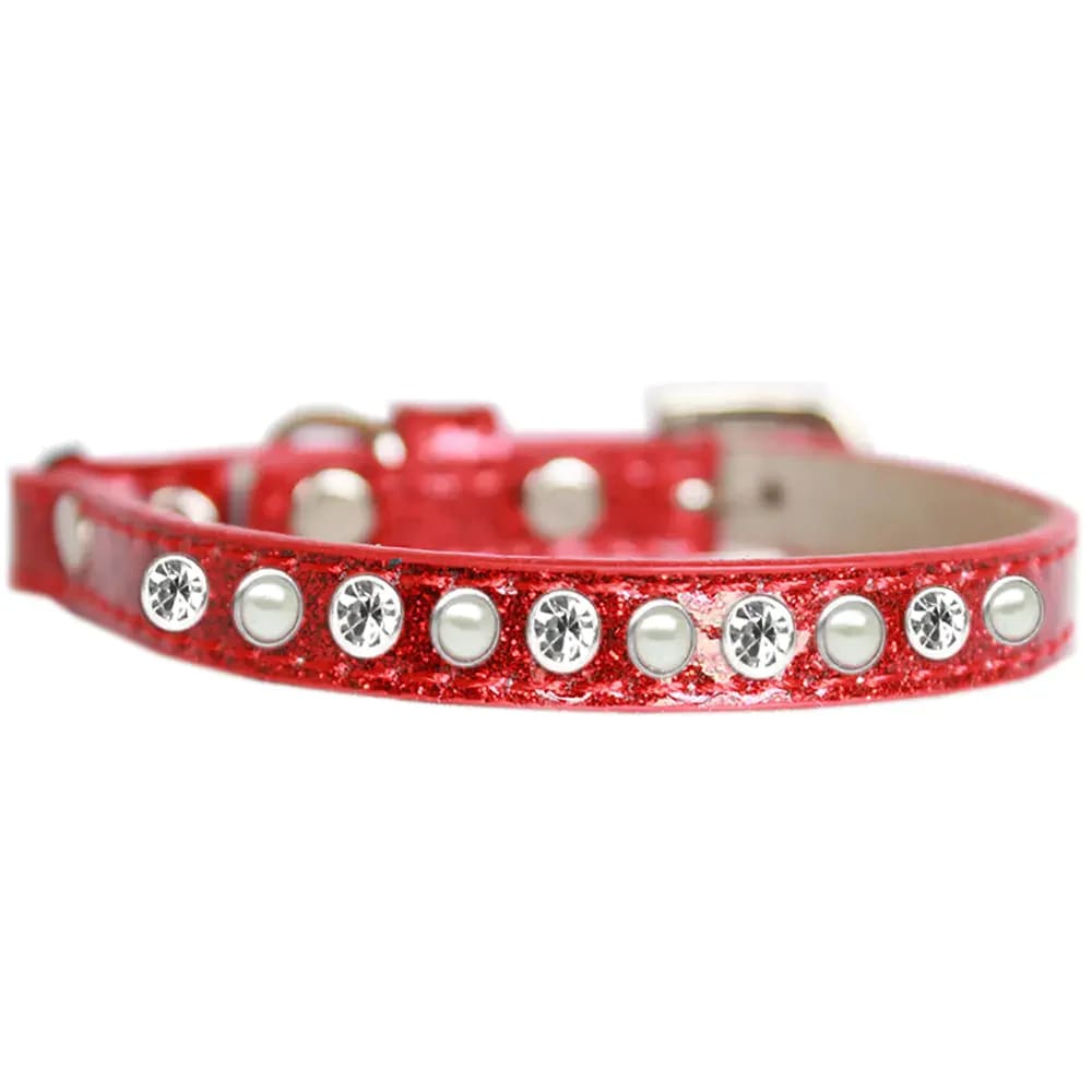 Pearl And Clear Jewel Ice Cream Cat Safety Collar - Cat