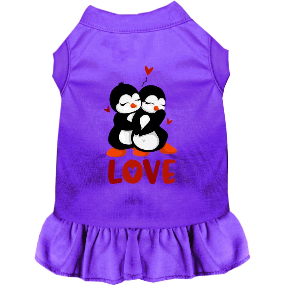 Penguin Love Pet Dress - Screen Print Dog Dresses