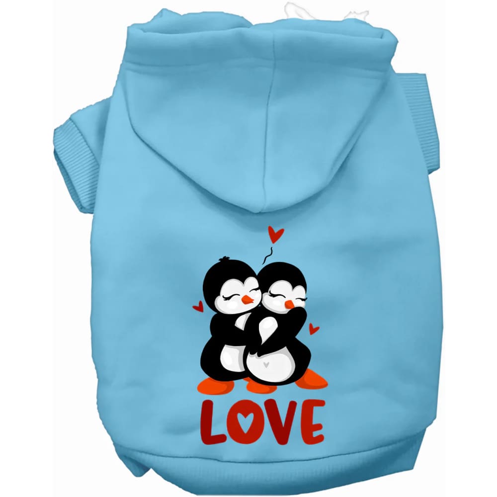 Penguin Love Pet Hoodie - Screen Print Hoodies