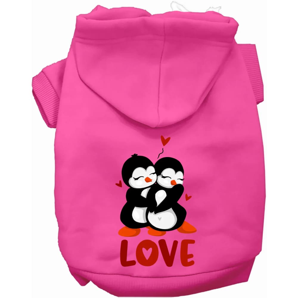 Penguin Love Pet Hoodie - Screen Print Hoodies