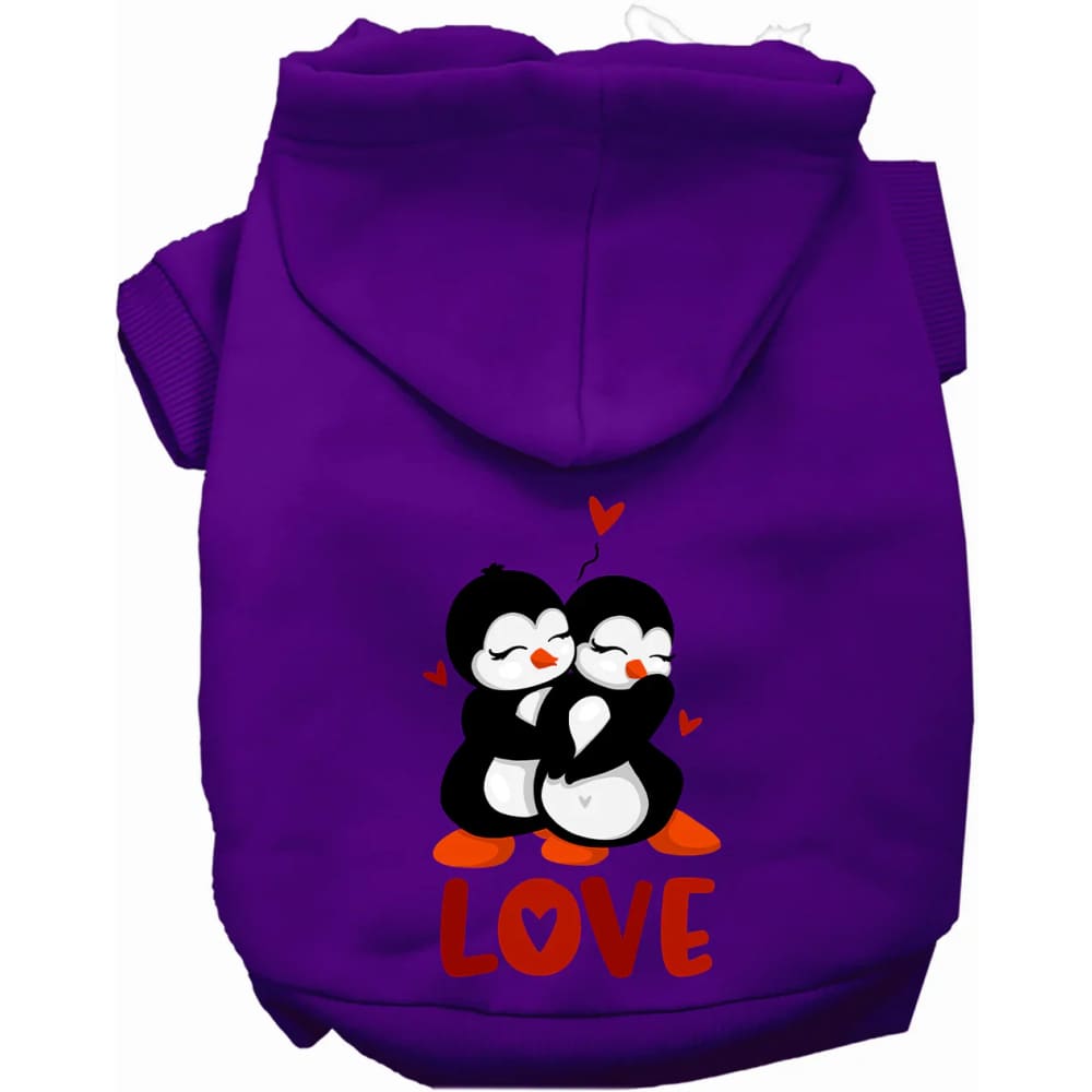 Penguin Love Pet Hoodie - Screen Print Hoodies