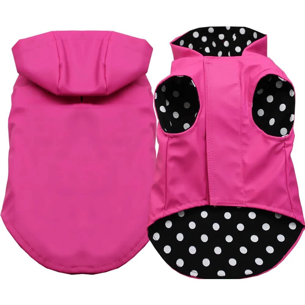 Pet Raincoat Bright Pink - Raincoat