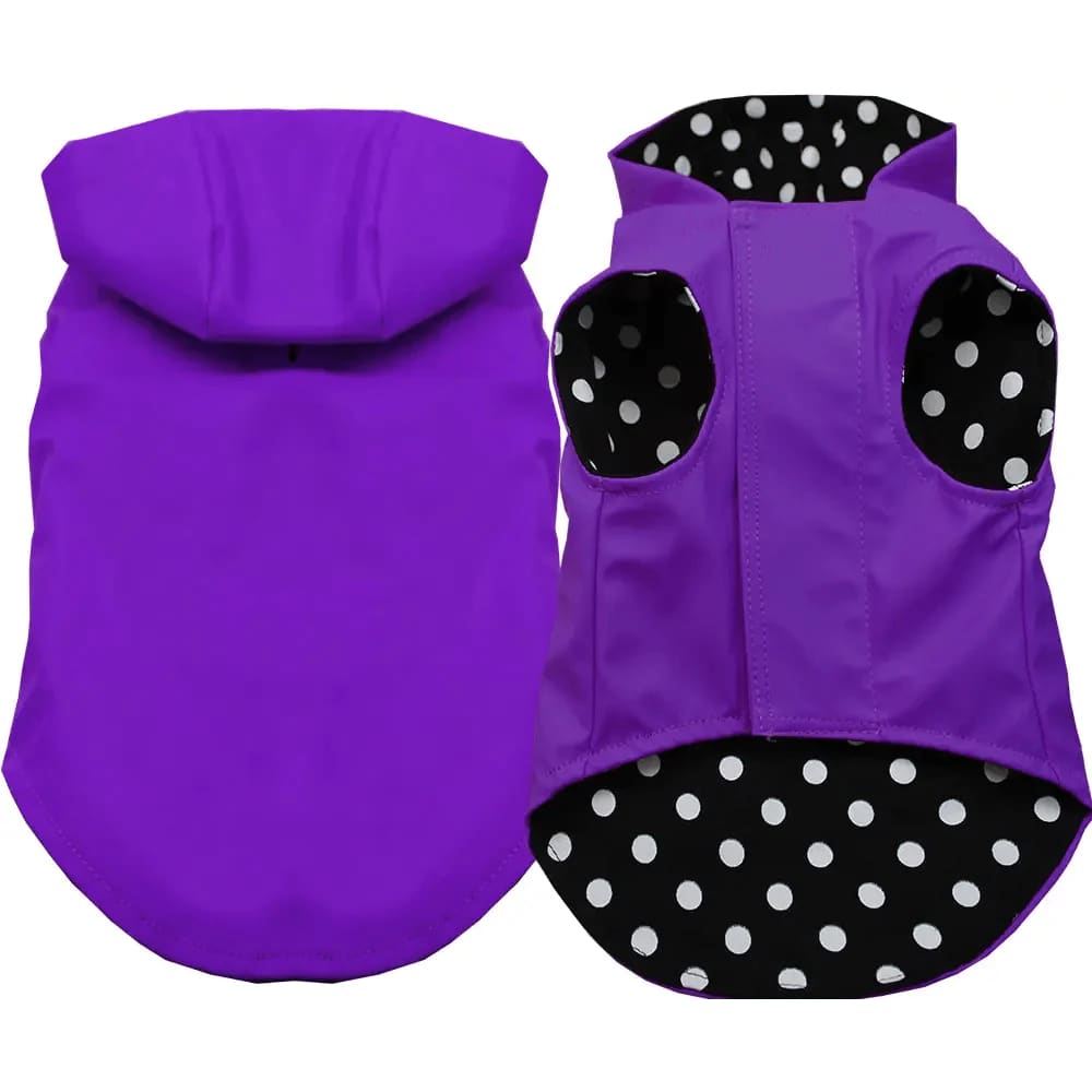 Pet Raincoat Purple - Raincoat