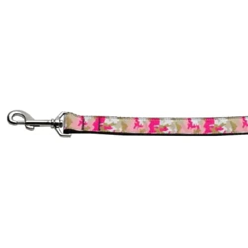 Pink Camo Nylon Dog Collar & Leash - Dog Collars - Nylon