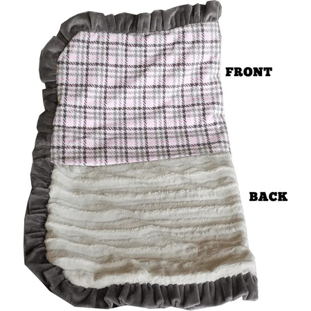 Pink Plaid Pet Blanket