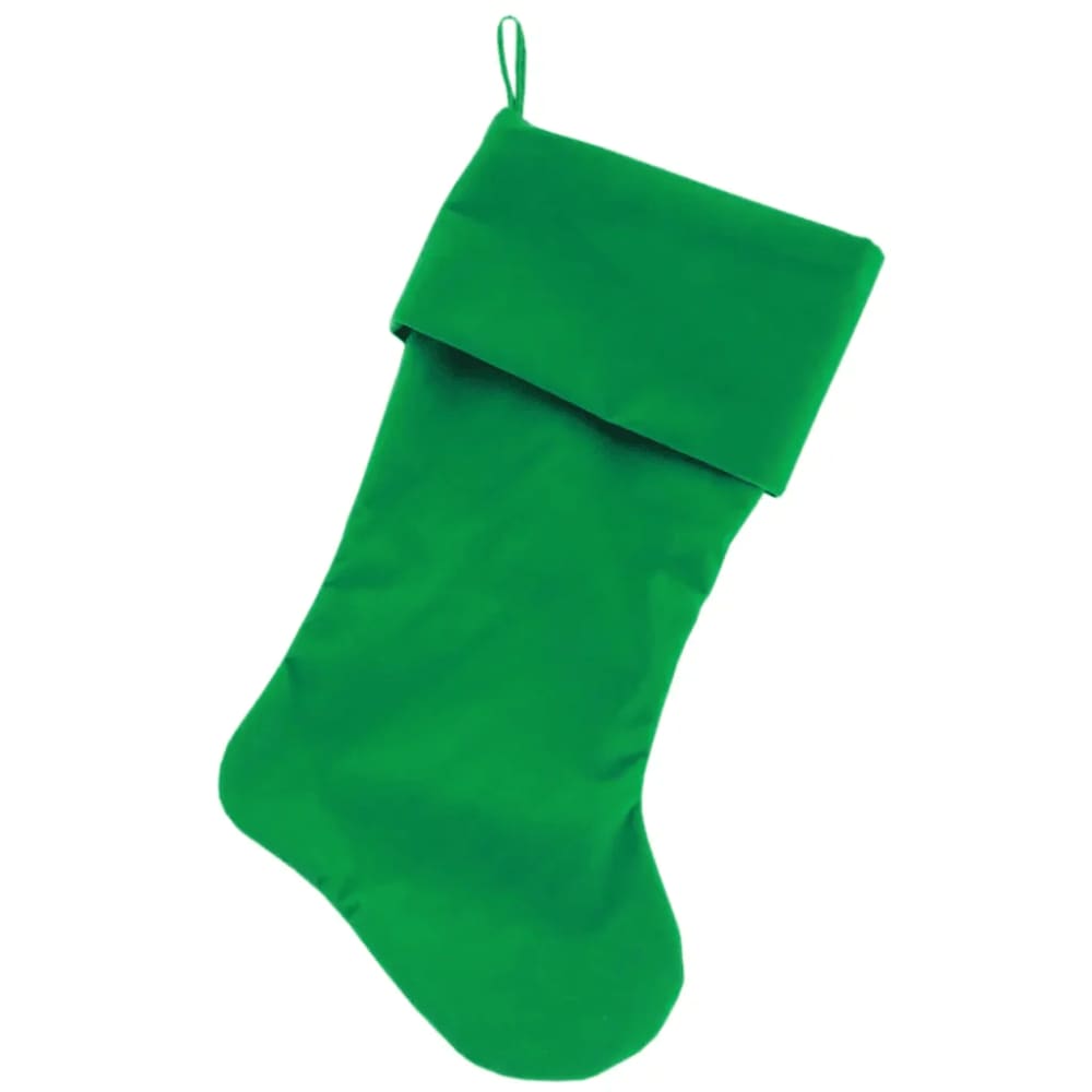 Plain Velvet 18-inch Christmas Pet Stocking - Christmas