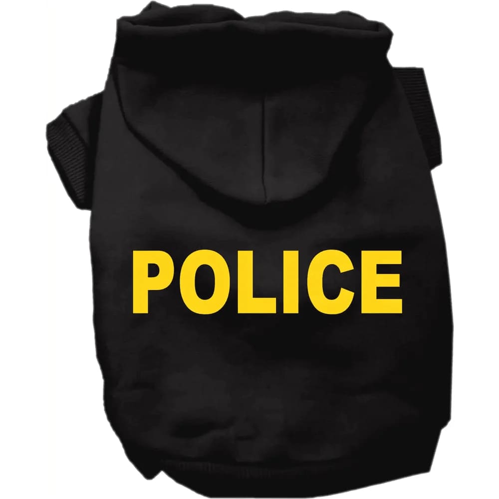 Police Screen Print Pet Hoodie - Screen Print Hoodies