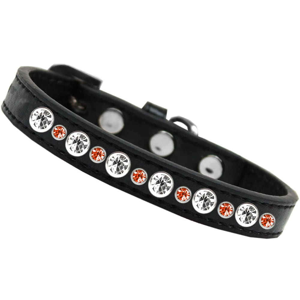 Posh Halloween Jeweled Dog Collar - Dog Collars - Patent