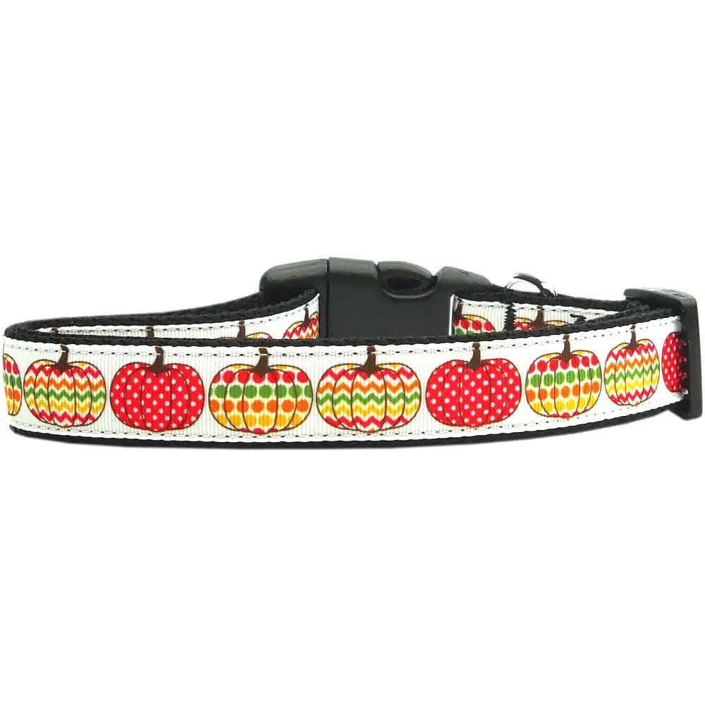 Pretty Pumpkins Nylon Dog Collar & Leash - Halloween