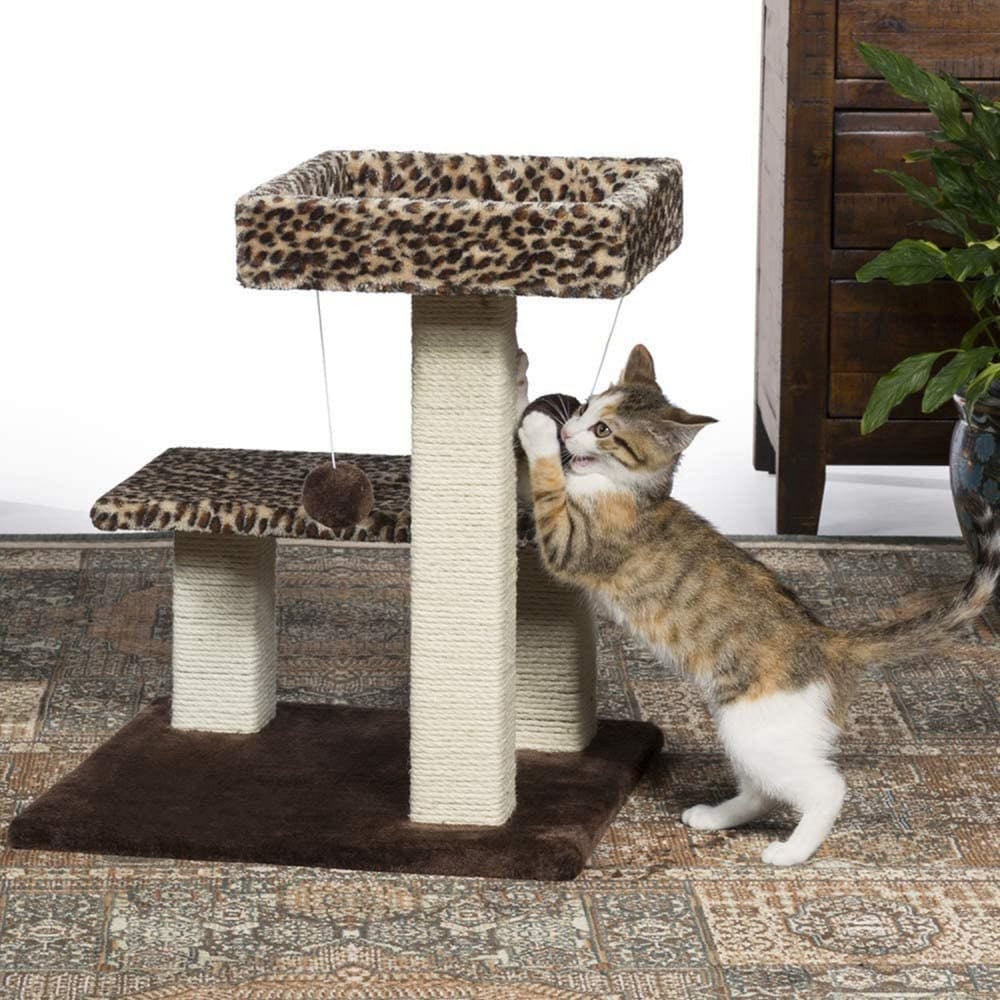 Prevue Pet Products Kitty Power Paws Leopard Terrace - Cat