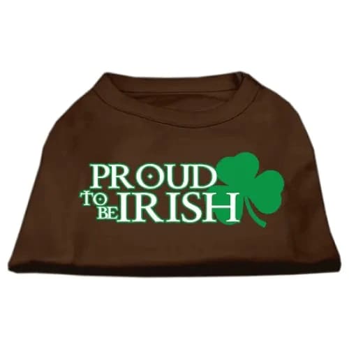 Proud To Be Irish Screen Print Pet Shirt - Screen Print