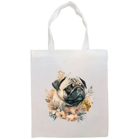 Pug Canvas Tote Bag - Pug