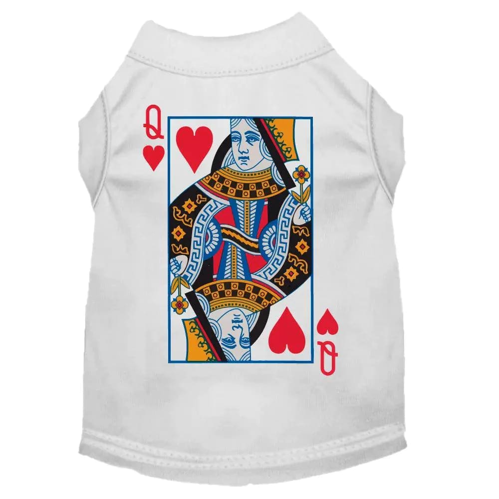 Queen of Hearts Screen Print Pet Shirt - Screen Print Shirts