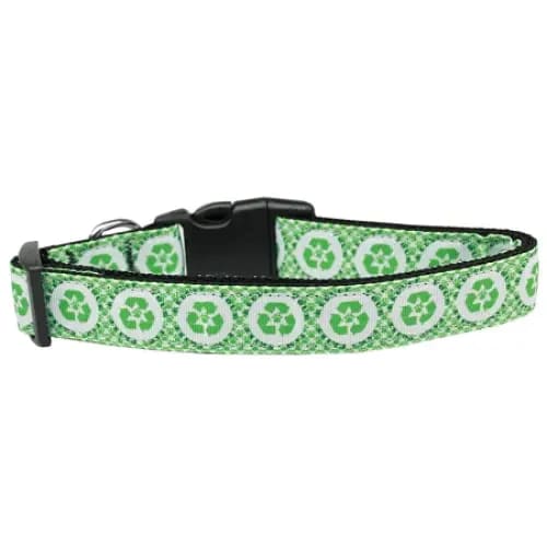 Recycle Paw Print Nylon Dog Collar & Leash - Dog Collars