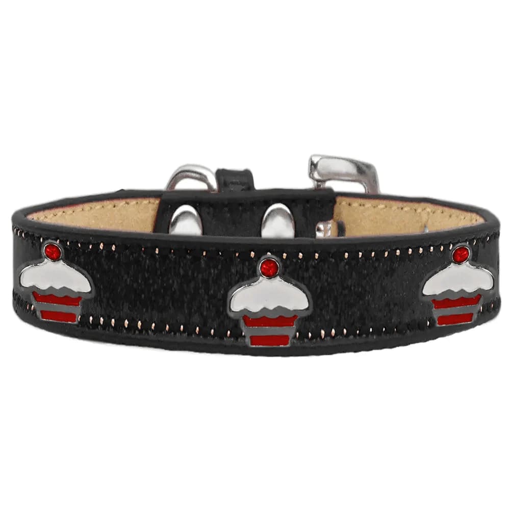 Red Cupcake Widget Dog Collar Ice Cream - Dog Collars - Ice