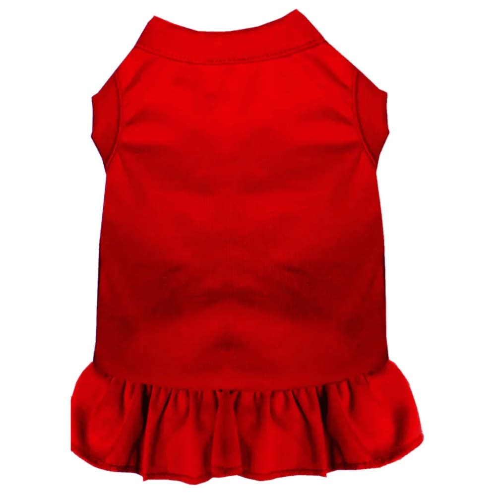 Red Pet Dresses - 3-6 Lbs. - Plain Dresses