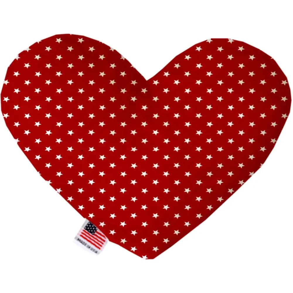 Red Stars Heart Dog Toy - Heart Dog Toys