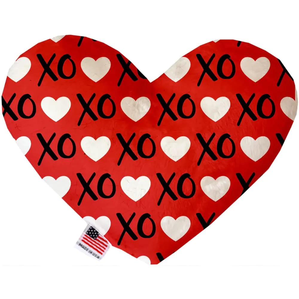 Red XOXO Heart Dog Toy - Heart Dog Toys