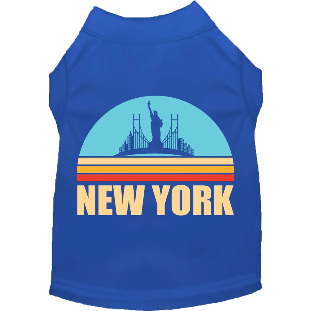 Retro New York Screen Print Pet Shirt - Screen Print Shirts