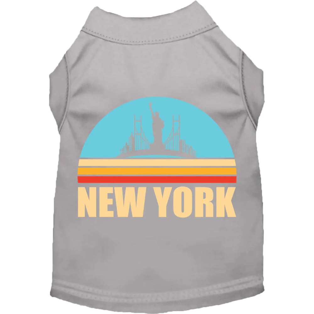 Retro New York Screen Print Pet Shirt - Screen Print Shirts