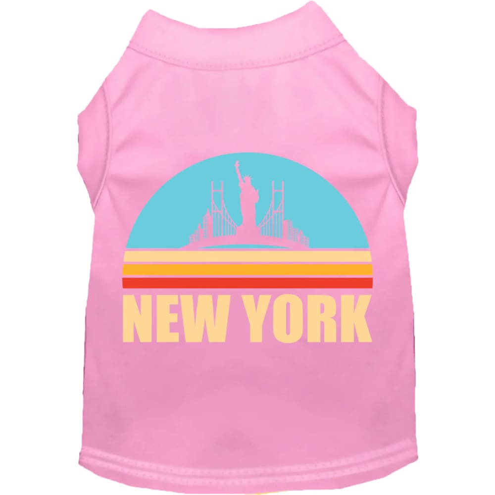 Retro New York Screen Print Pet Shirt - Screen Print Shirts