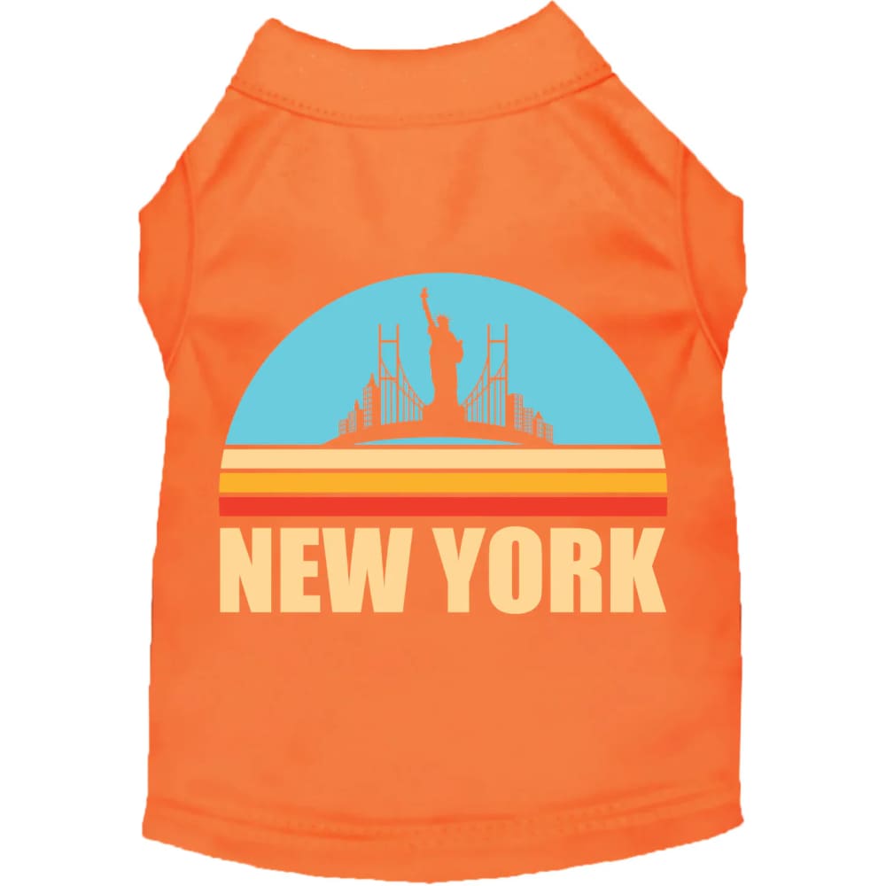 Retro New York Screen Print Pet Shirt - Screen Print Shirts