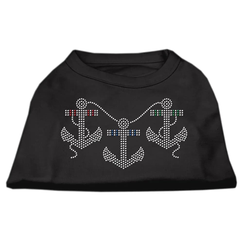 Rhinestone Anchors Pet Shirt - Rhinestone Pet Shirts