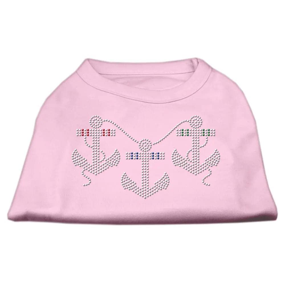 Rhinestone Anchors Pet Shirt - Rhinestone Pet Shirts