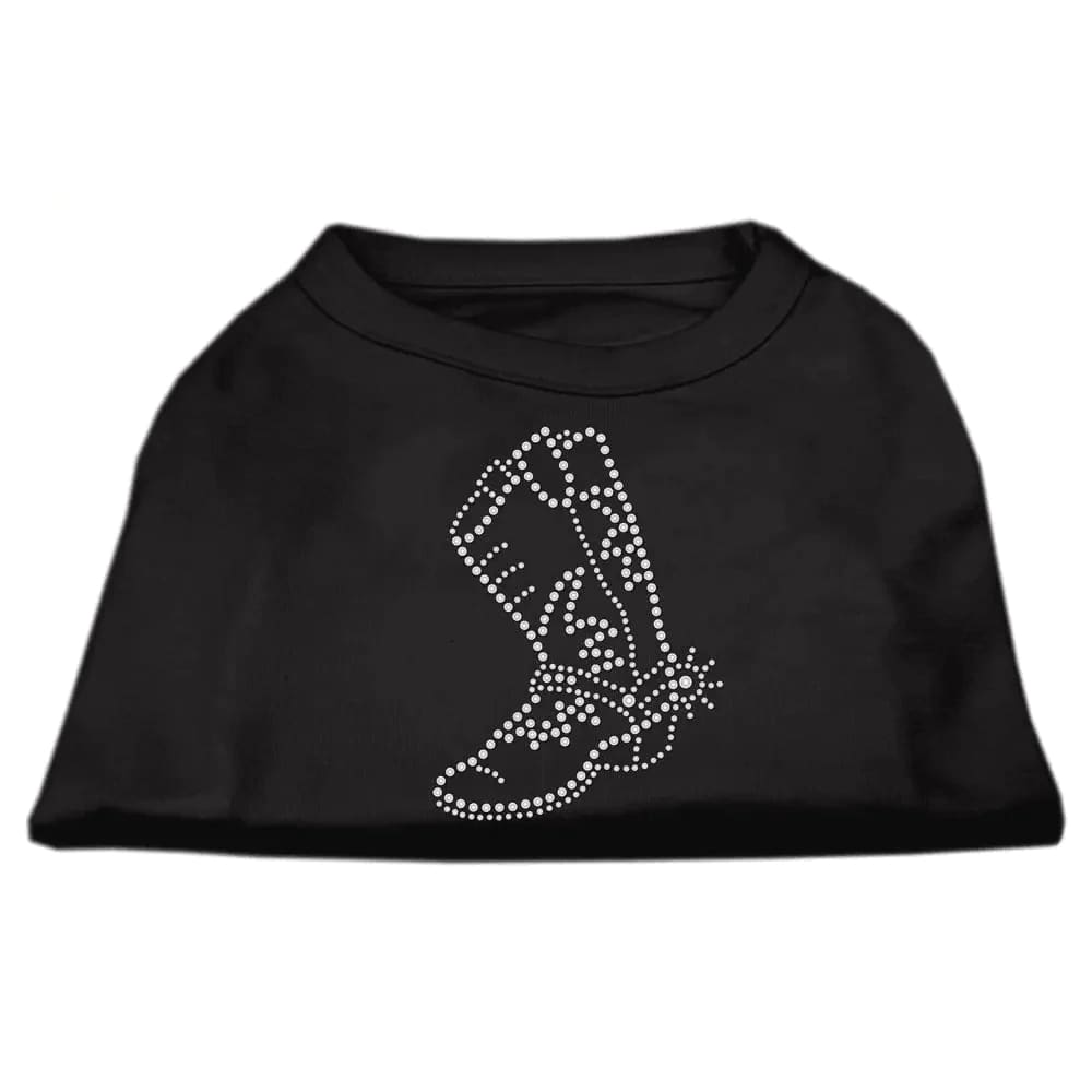 Rhinestone Boot Pet Shirt - Rhinestone Pet Shirts