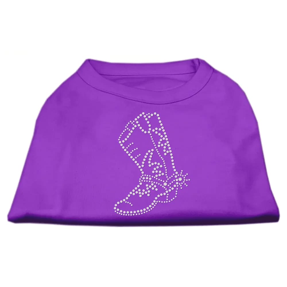 Rhinestone Boot Pet Shirt - Rhinestone Pet Shirts