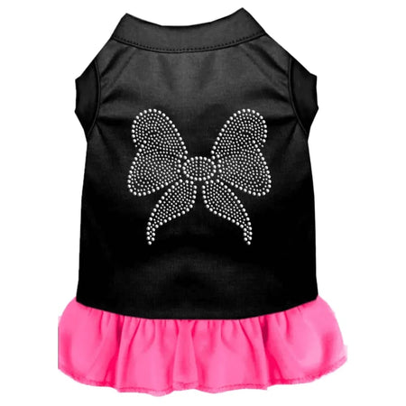 Rhinestone Bow Pet Dress - Rhinestone Dresses