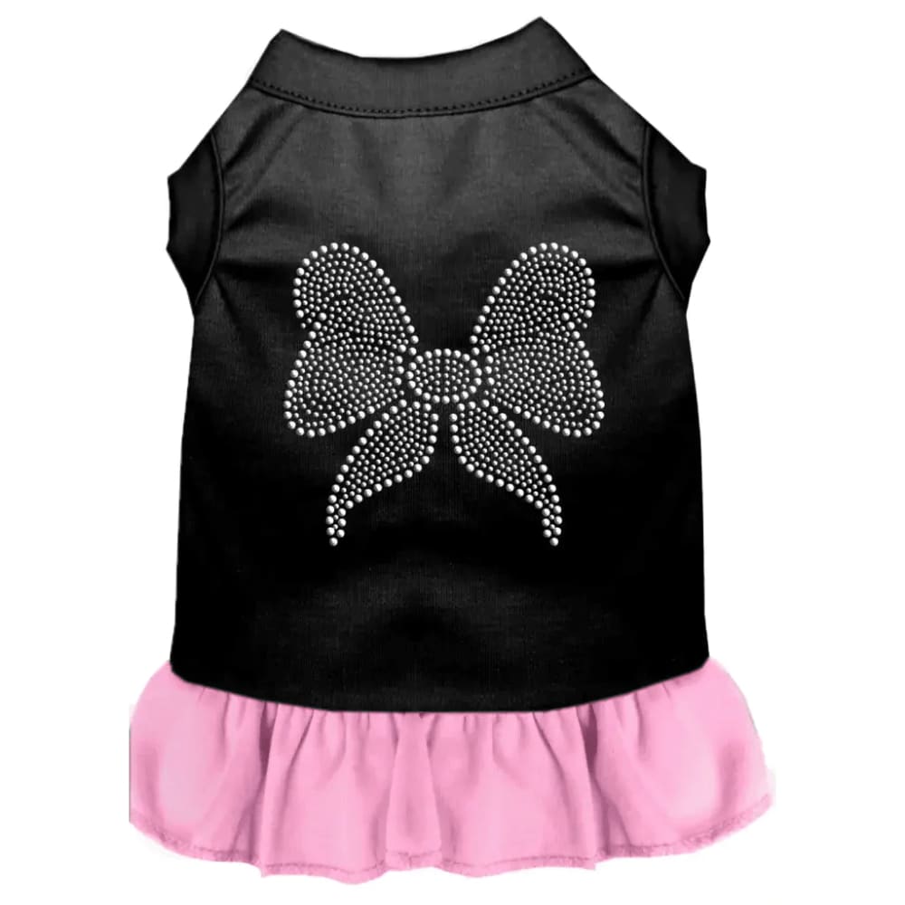 Rhinestone Bow Pet Dress - Rhinestone Dresses