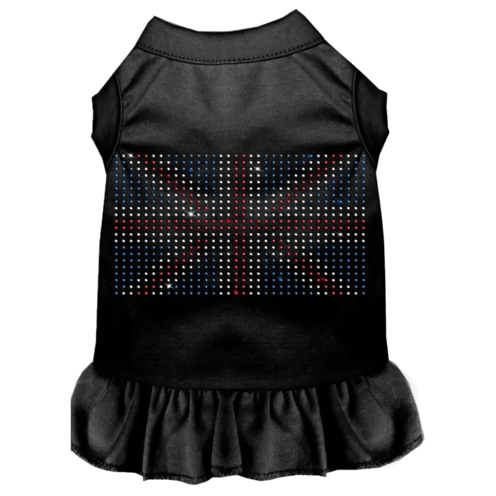 Rhinestone British Flag Pet Dress - Rhinestone Dresses