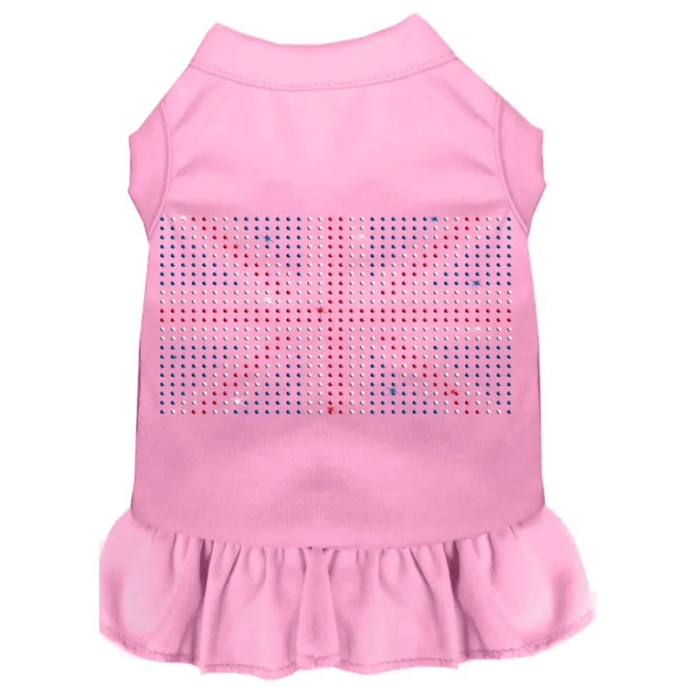 Rhinestone British Flag Pet Dress - Rhinestone Dresses