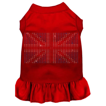 Rhinestone British Flag Pet Dress - Rhinestone Dresses