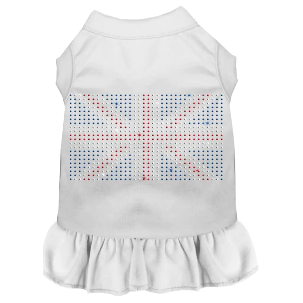 Rhinestone British Flag Pet Dress - Rhinestone Dresses