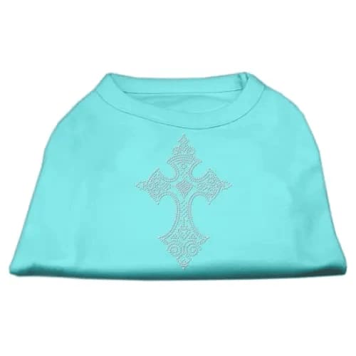 Rhinestone Cross Pet Shirt - Rhinestone Pet Shirts