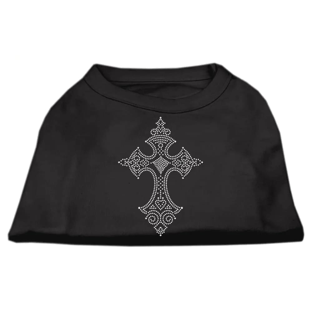 Rhinestone Cross Pet Shirt - Rhinestone Pet Shirts