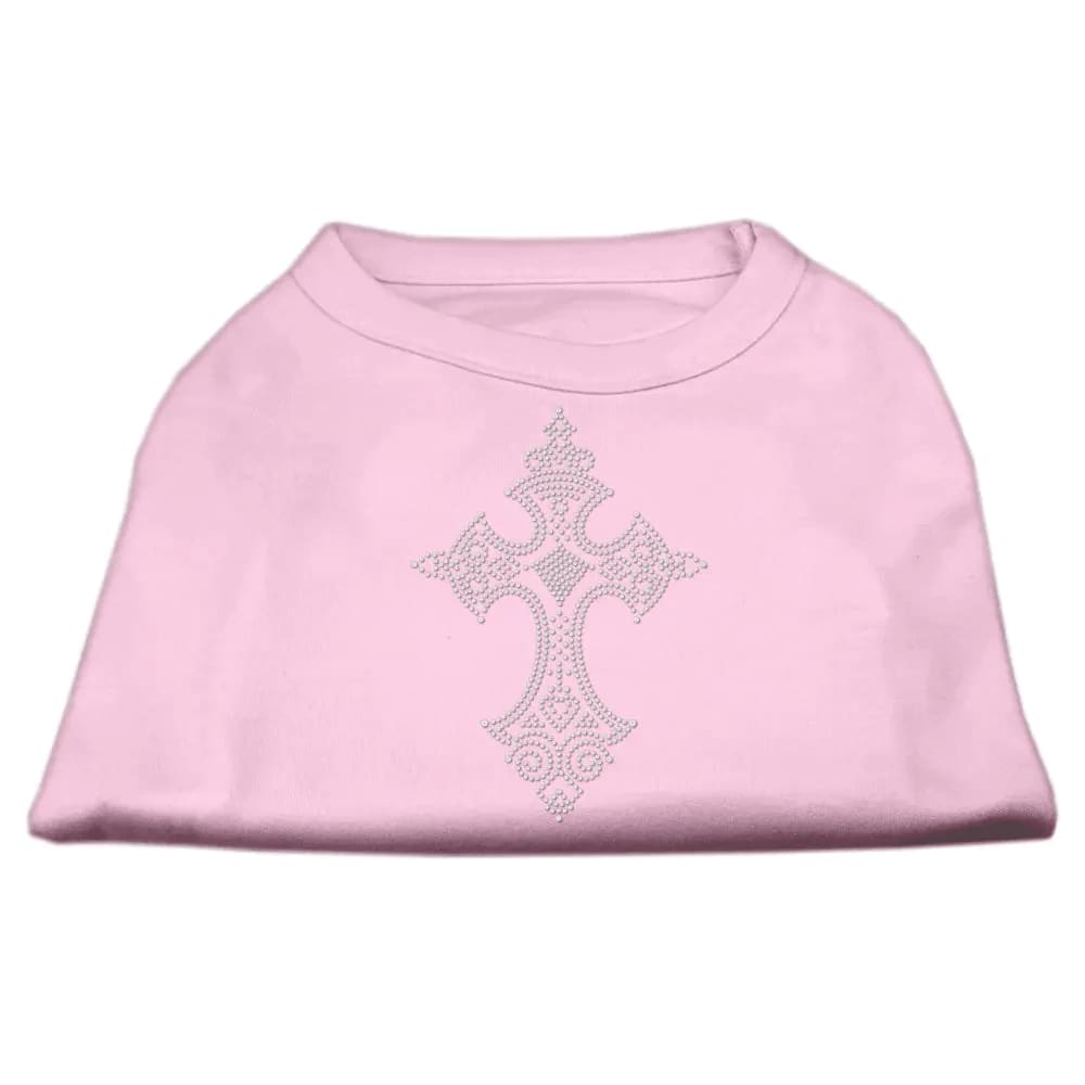 Rhinestone Cross Pet Shirt - Rhinestone Pet Shirts