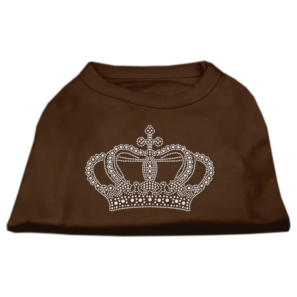 Rhinestone Crown Pet Shirt - Rhinestone Pet Shirts