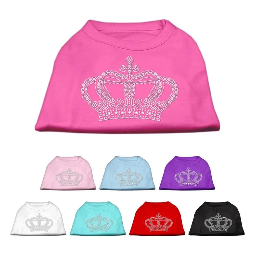 Rhinestone Crown Pet Shirt - Rhinestone Pet Shirts