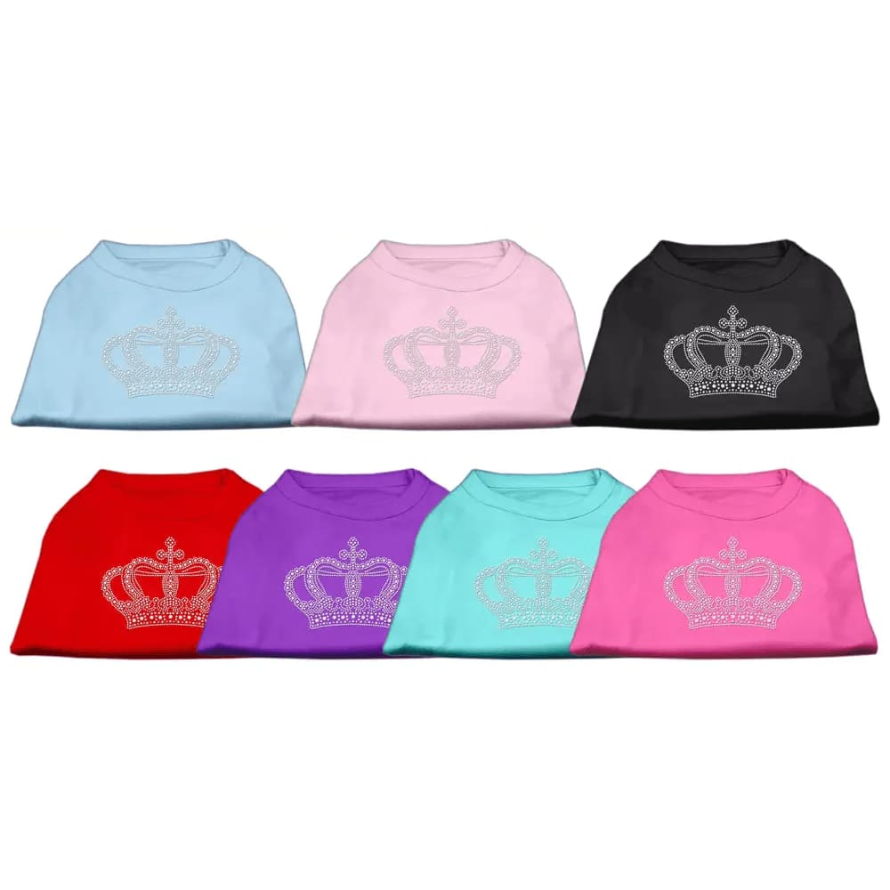 Rhinestone Crown Pet Shirt - Rhinestone Pet Shirts