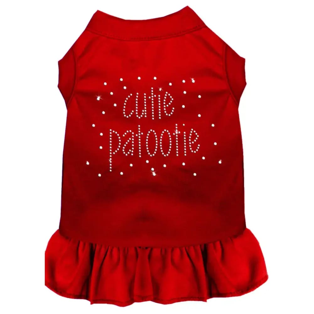 Rhinestone Cutie Patootie Pet Dress - Rhinestone Dresses