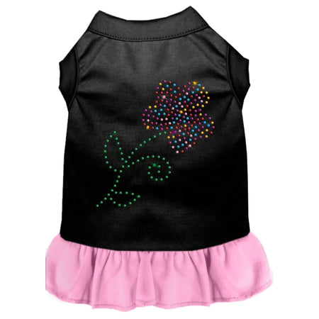 Rhinestone Multi Flower Pet Dress - Rhinestone Dresses